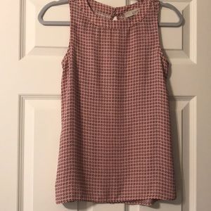 Loft, pink sleeveless women’s top, XXSP